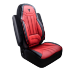 Volvo 2004 - 2018 Premium Faux Leather Truck Seat Cover - Black/Red - HD Truck Source