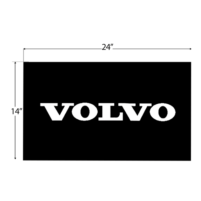 Volvo - Durable 3 - 8 Inch Thick Hybrid Rubber Mud Flaps Multiple Sizes - HD Truck Source