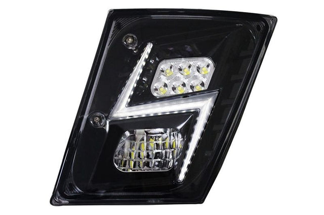 Volvo VN/VNL 2003 - 17' High Power LED Fog Light Black (Driver) - HD Truck Source